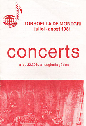 Festival Torroella de Montgrí 1981