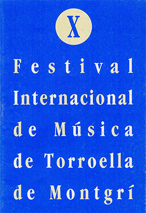 Festival Torroella de Montgrí 1990
